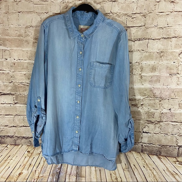 Mossimo Supply Co. Tops - Mossimo chambray button down top size XL